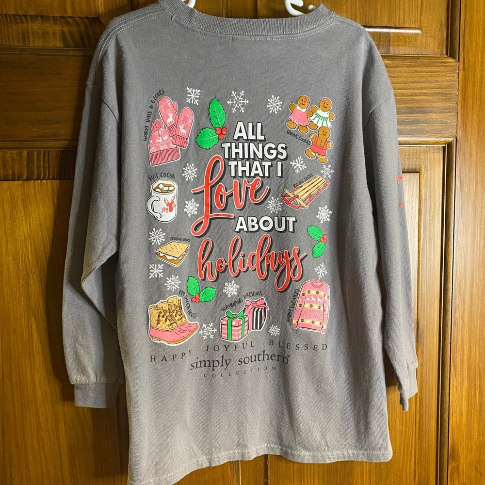 Simply Southern youth Holiday shirt